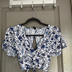 Floral crop top